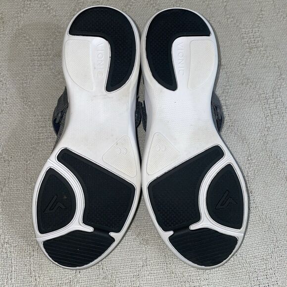 Vionic Women’s Athleisure Mary Jane’s Size 7 M Gray Fabric Active Comfort Casual - Picture 6 of 12